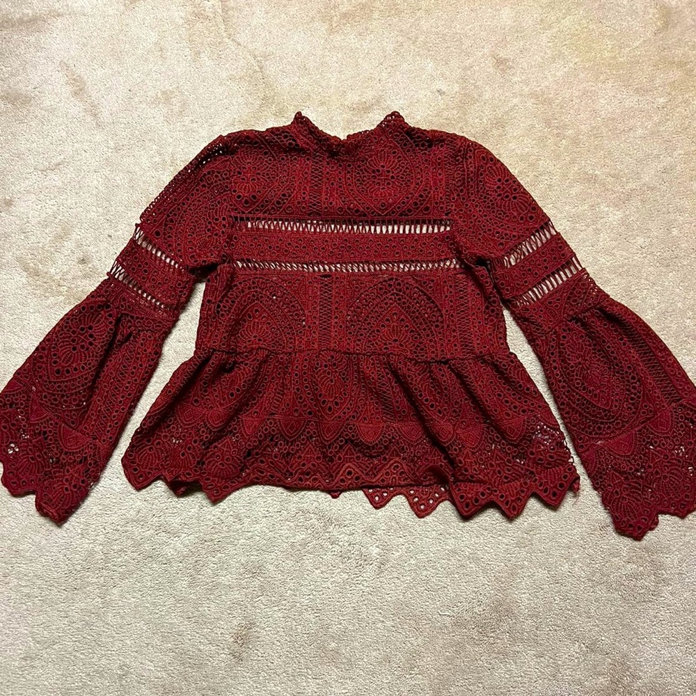 Lace ladies top